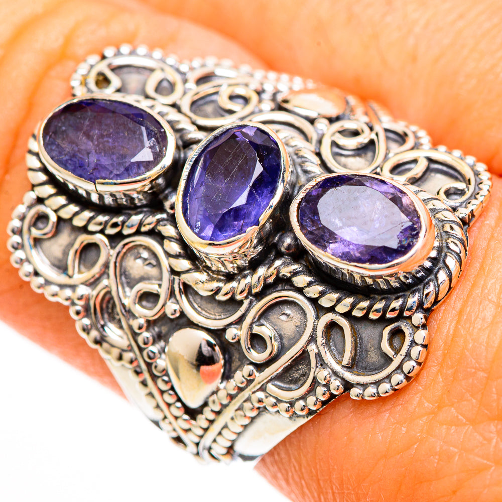 Violet Spinel Rings handcrafted by Ana Silver Co - RING110822