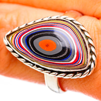 Fordite Rings handcrafted by Ana Silver Co - RING110832