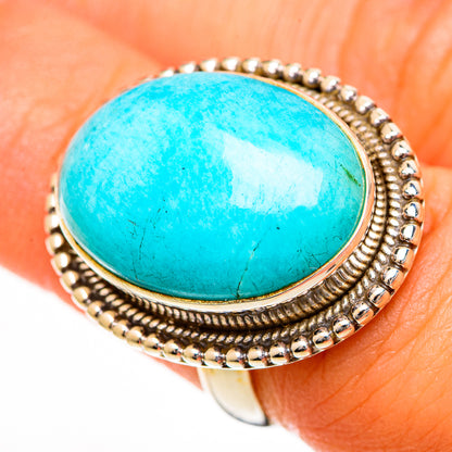 Peruvian Amazonite Rings handcrafted by Ana Silver Co - RING110837