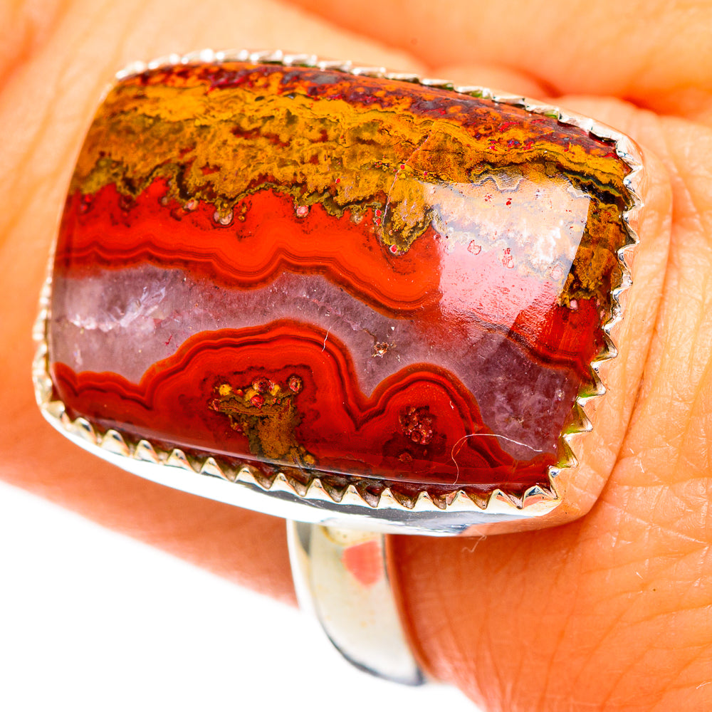 Moroccan Agate Rings handcrafted by Ana Silver Co - RING110843
