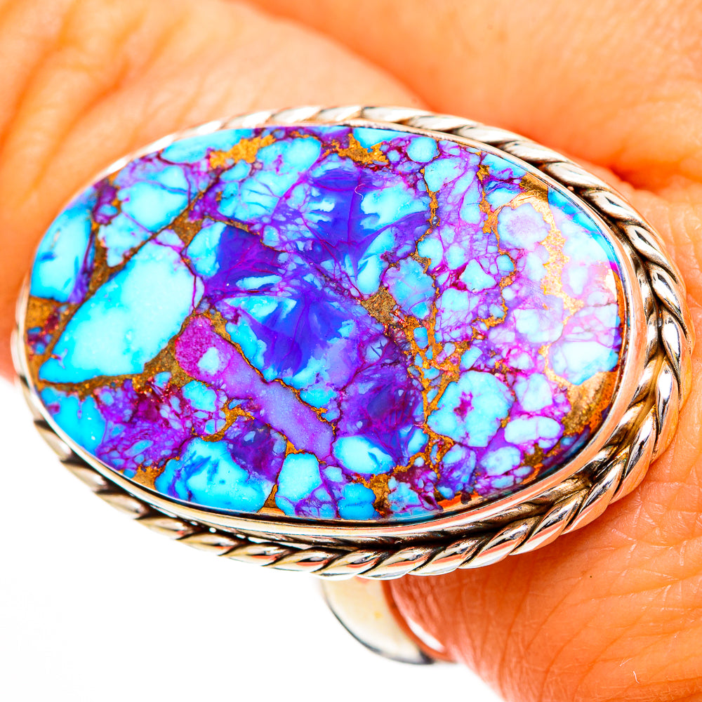 Spiny Oyster Turquoise Rings handcrafted by Ana Silver Co - RING110853