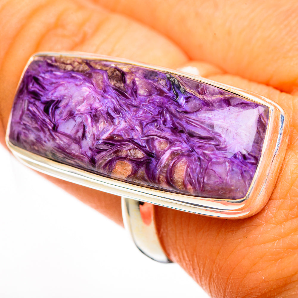 Charoite Rings handcrafted by Ana Silver Co - RING110857