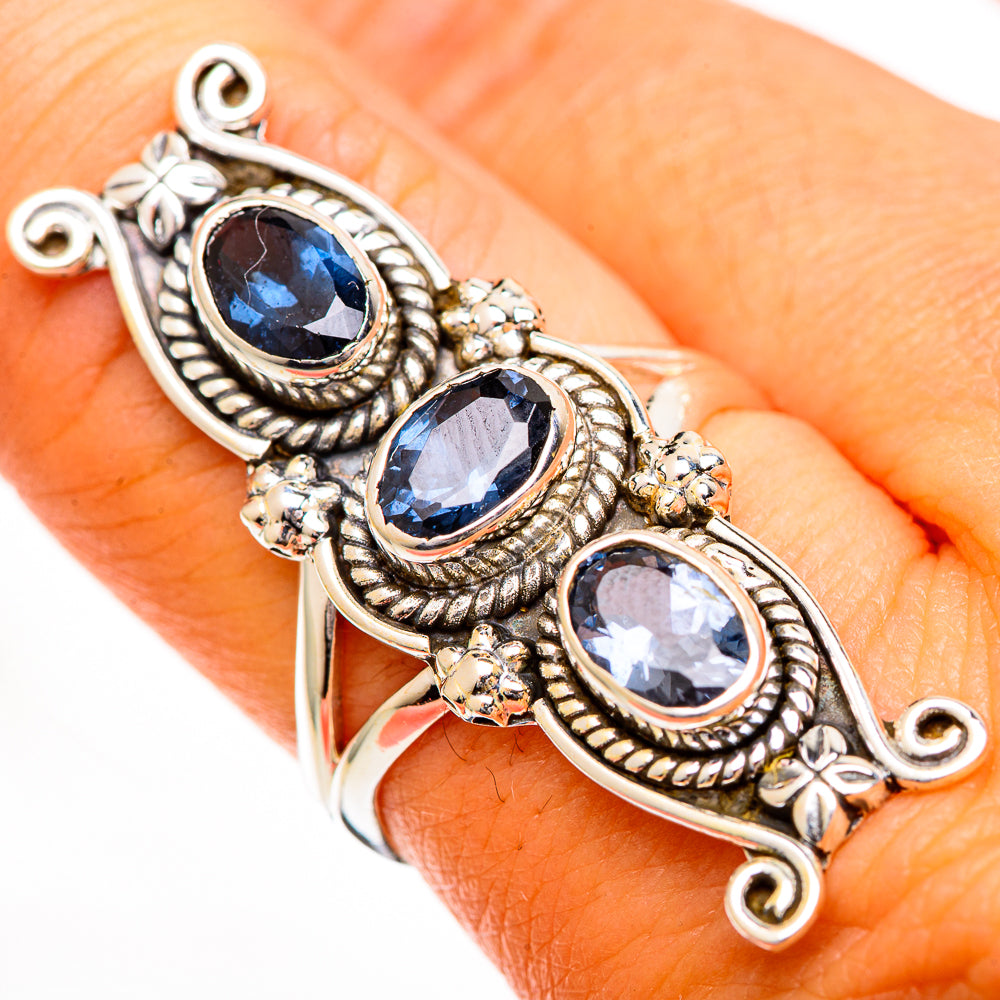Blue Spinel Rings handcrafted by Ana Silver Co - RING110870