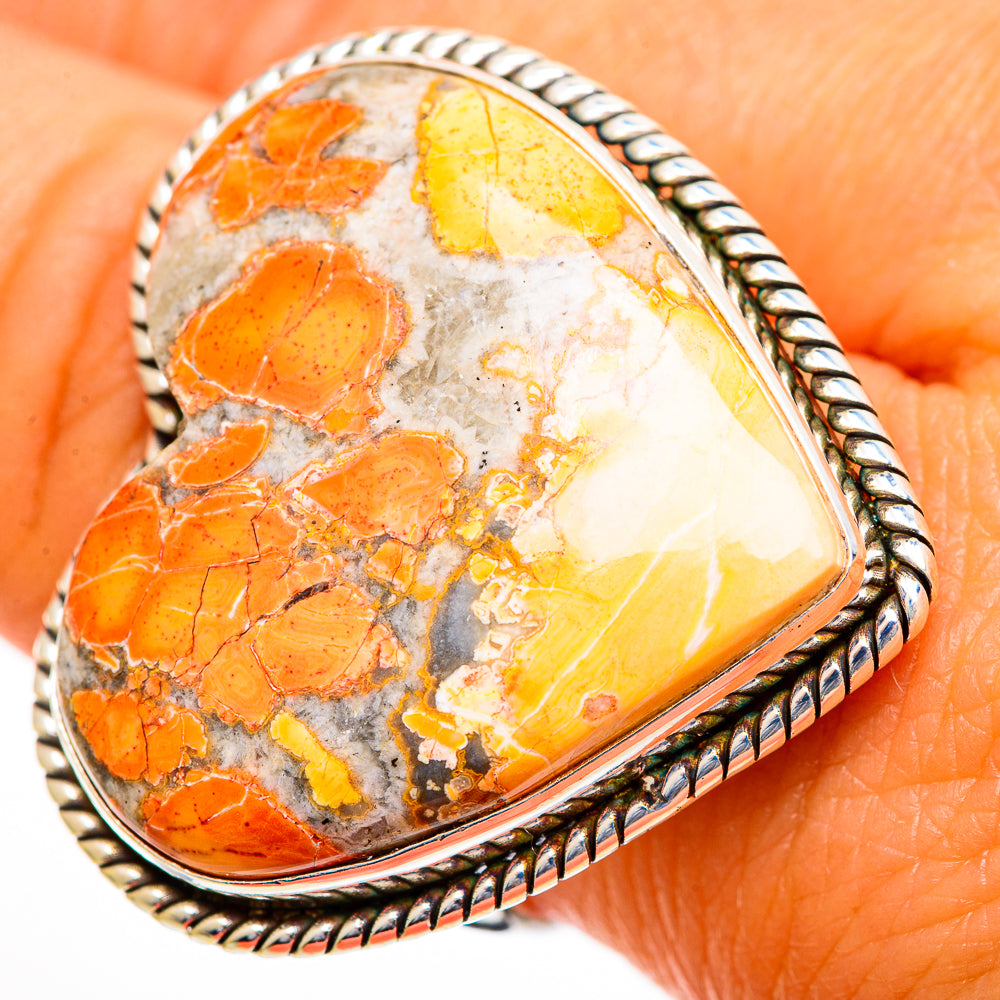 Brecciated Mookaite Rings handcrafted by Ana Silver Co - RING110886