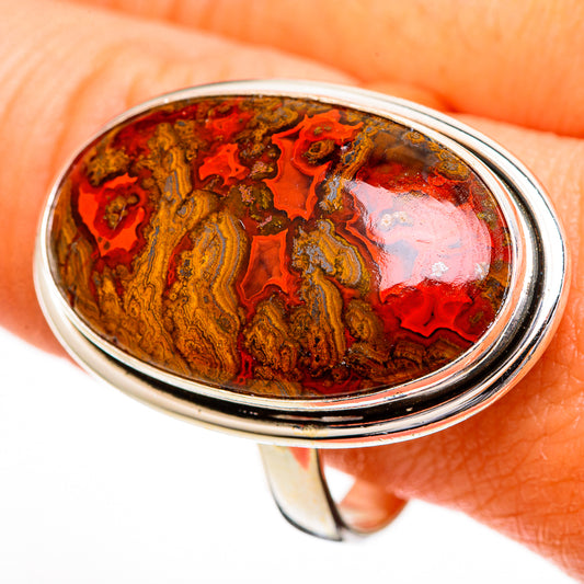 Moroccan Agate Rings handcrafted by Ana Silver Co - RING110889
