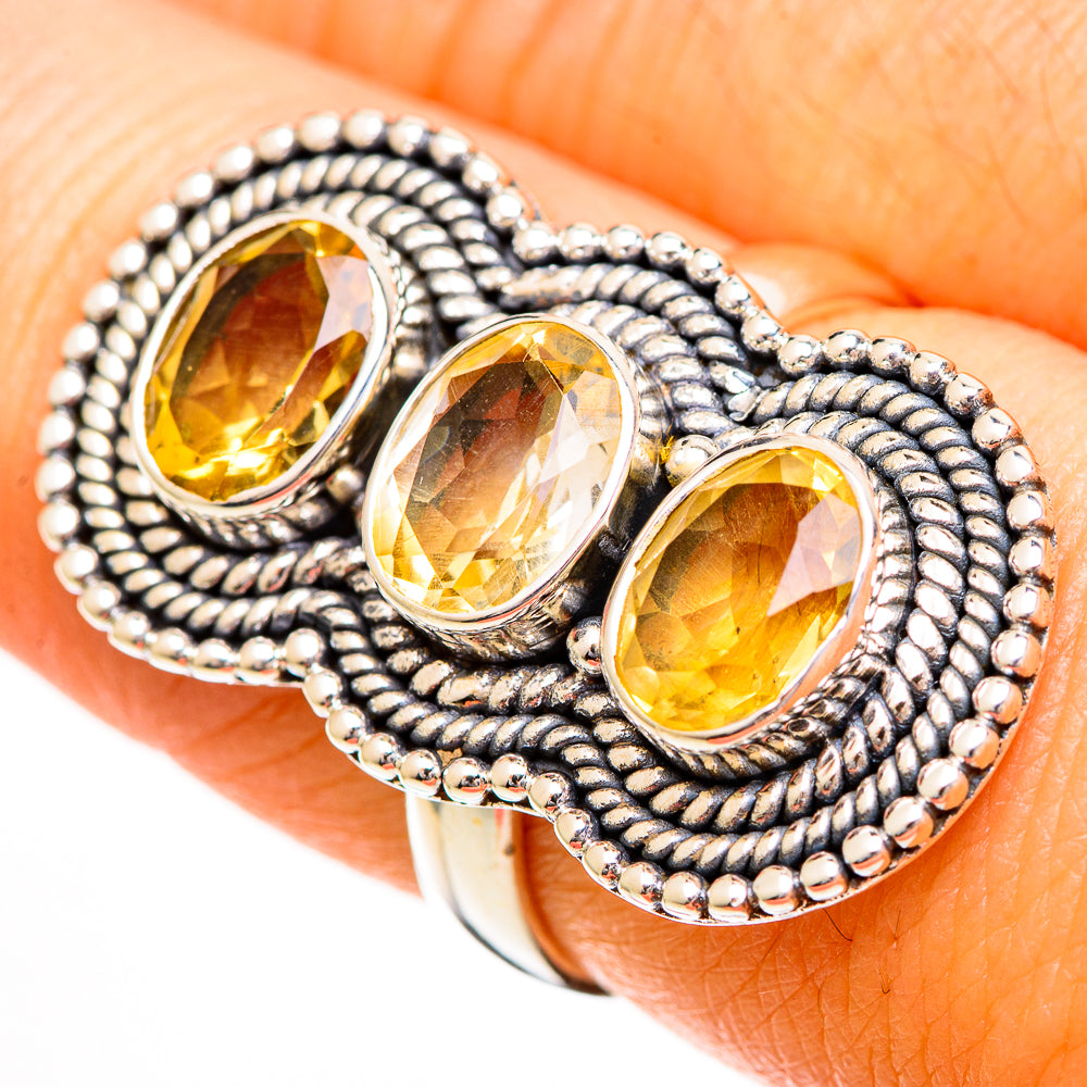 Citrine Rings handcrafted by Ana Silver Co - RING110890
