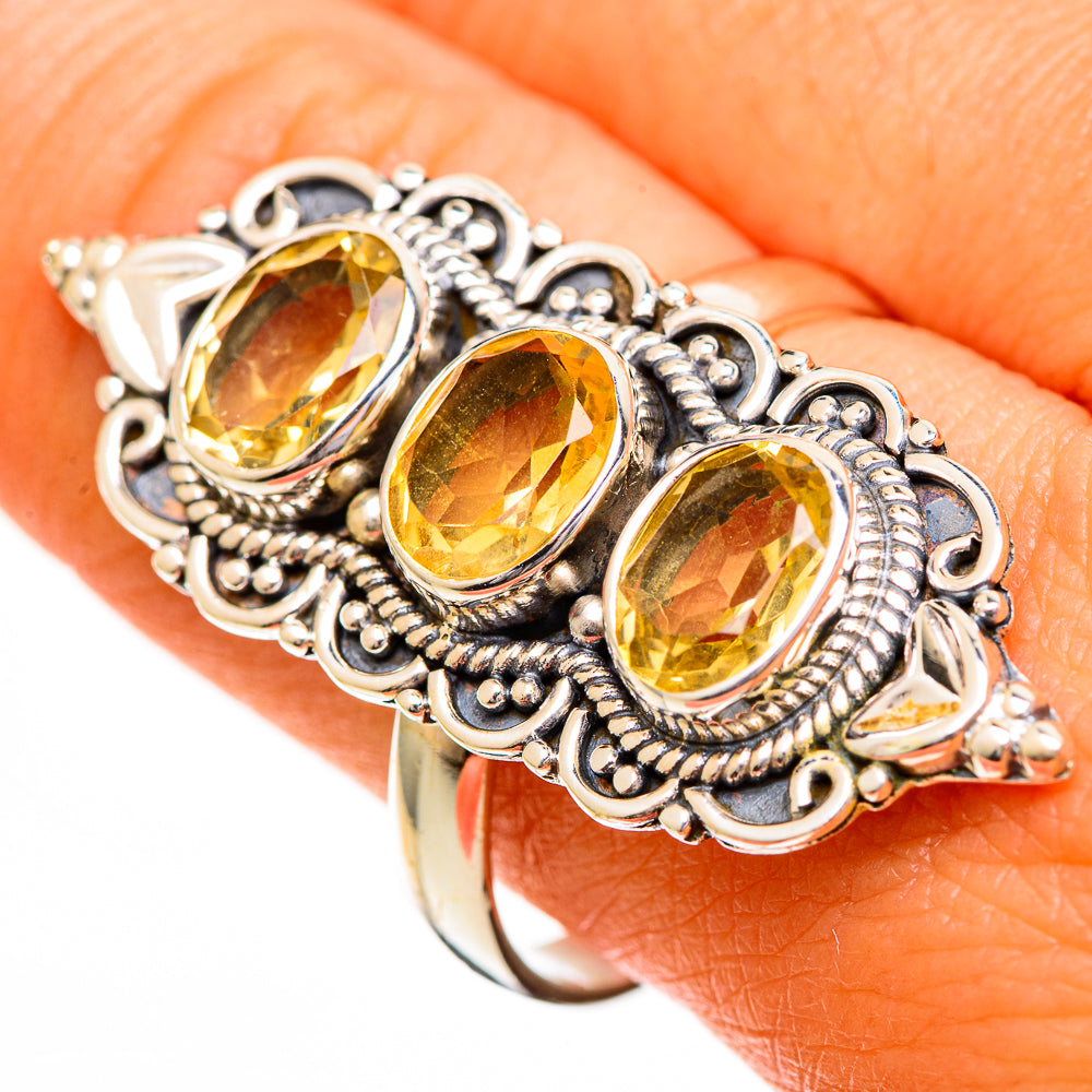 Citrine Rings handcrafted by Ana Silver Co - RING110893