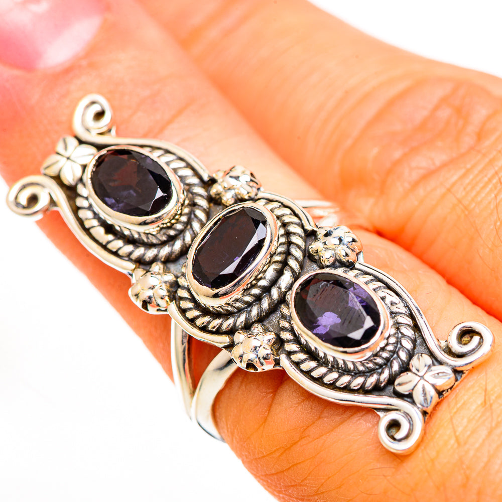 Violet Spinel Rings handcrafted by Ana Silver Co - RING110896