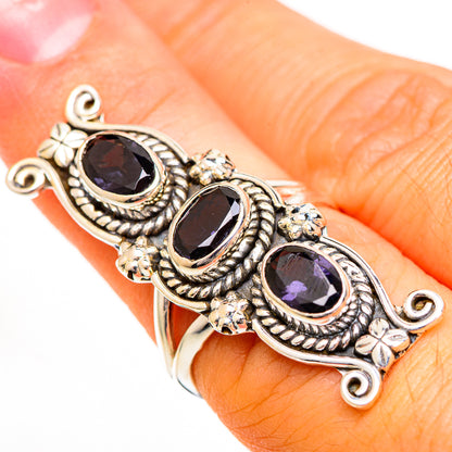 Violet Spinel Rings handcrafted by Ana Silver Co - RING110896