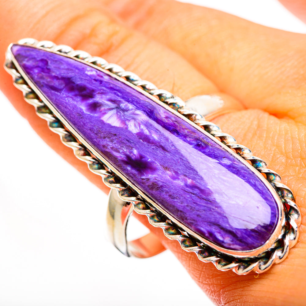 Charoite Rings handcrafted by Ana Silver Co - RING110897