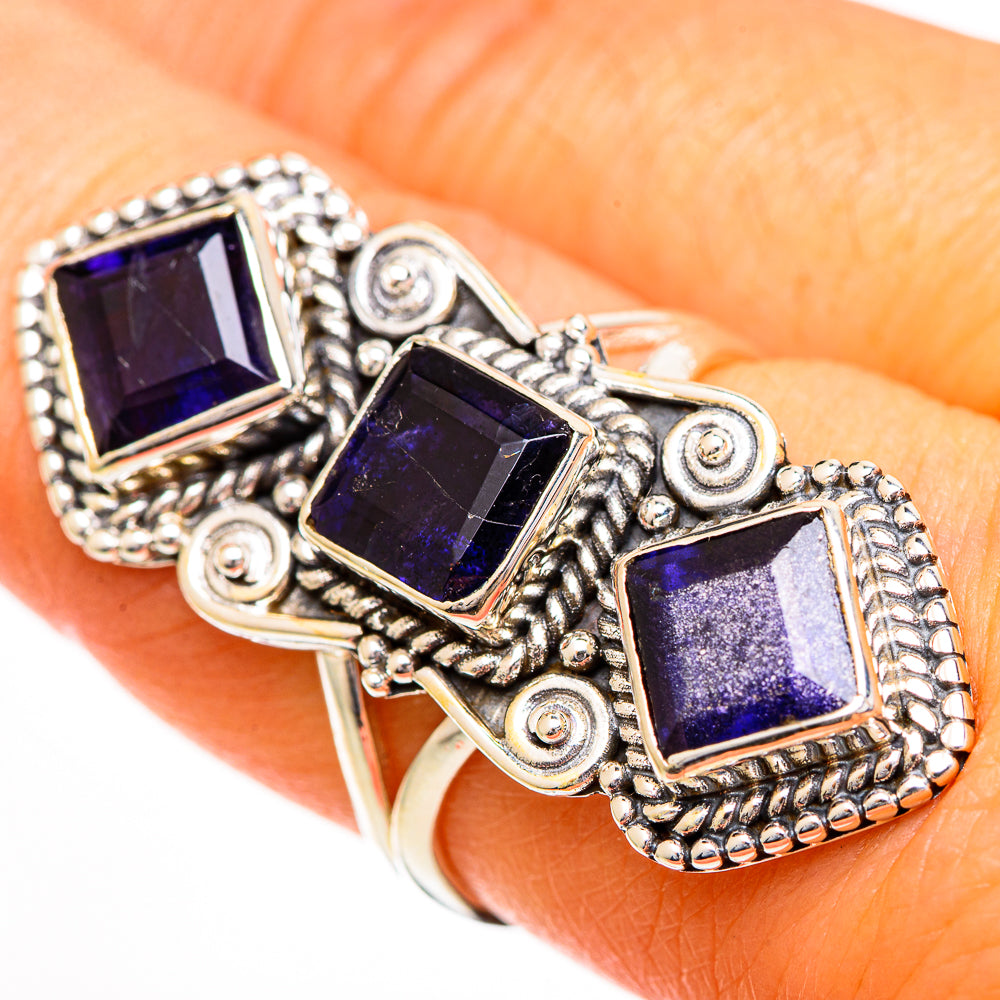 Violet Spinel Rings handcrafted by Ana Silver Co - RING110904