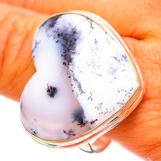 Dendritic Opal Rings handcrafted by Ana Silver Co - RING110908