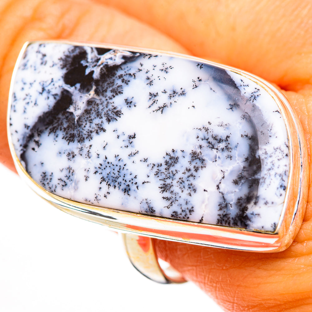 Dendritic Opal Rings handcrafted by Ana Silver Co - RING110909