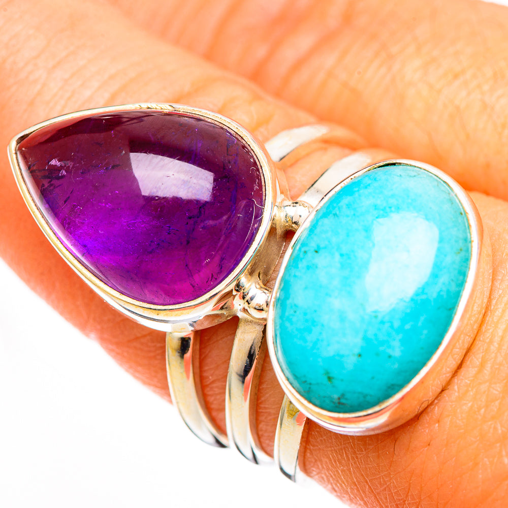 Larimar Rings handcrafted by Ana Silver Co - RING110910
