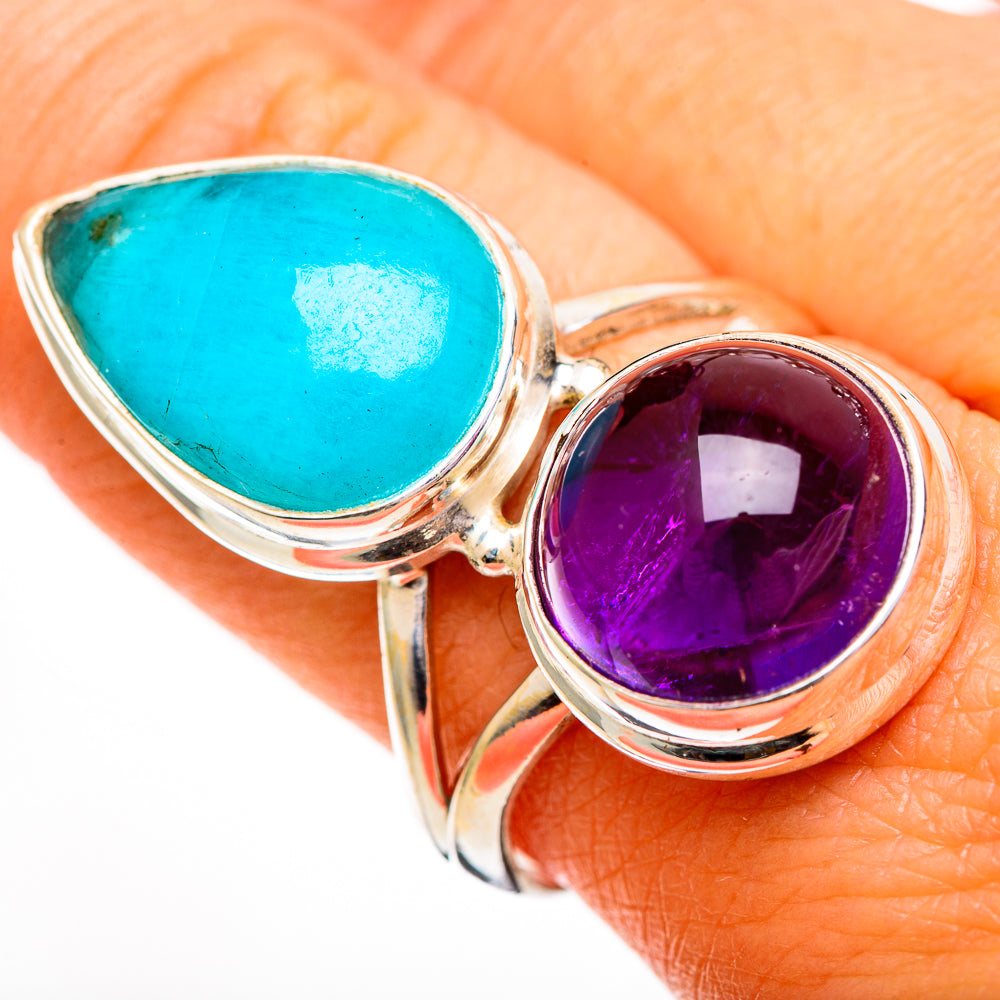 Larimar Rings handcrafted by Ana Silver Co - RING110911