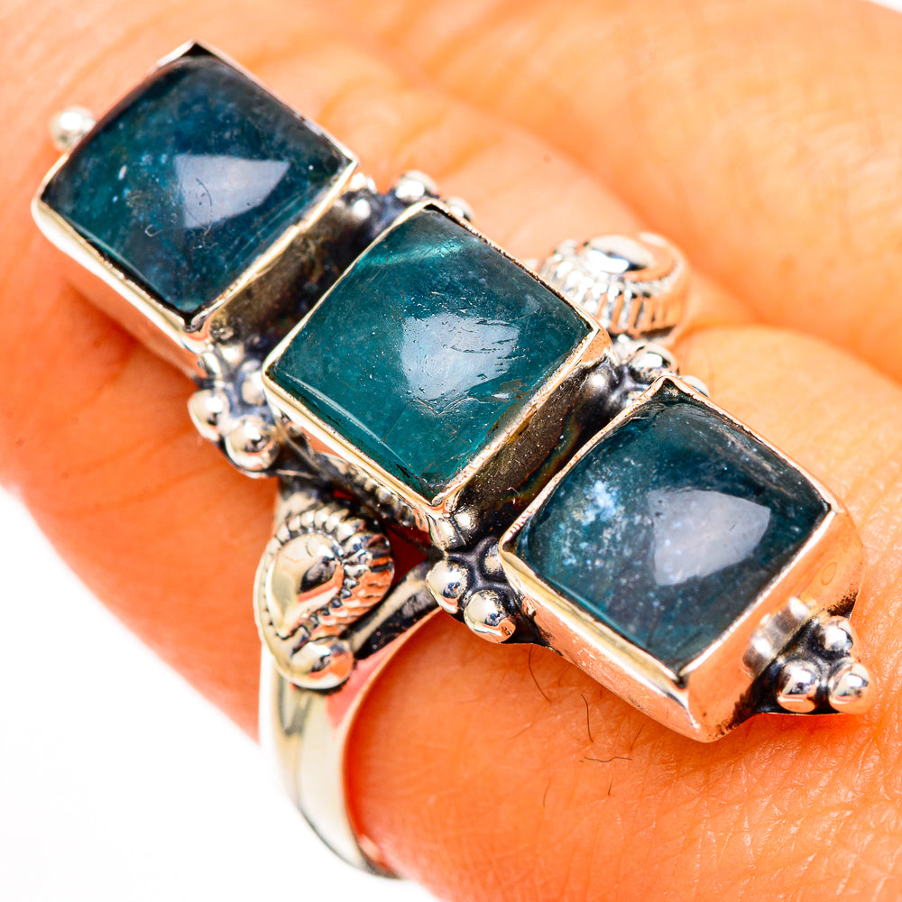 Green Fluorite Rings handcrafted by Ana Silver Co - RING110914