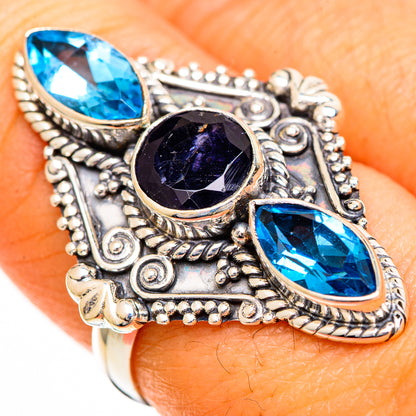 Violet Spinel Rings handcrafted by Ana Silver Co - RING110915