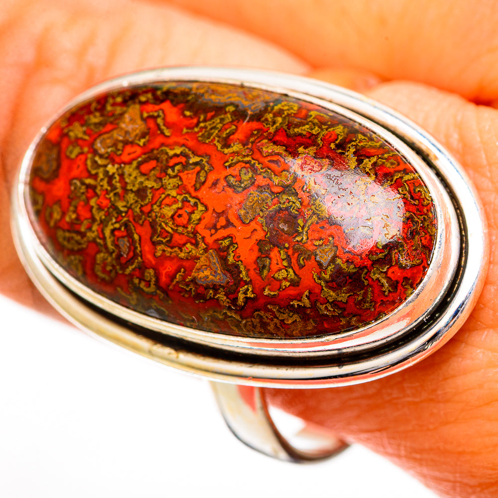 Moroccan Agate Rings handcrafted by Ana Silver Co - RING110929