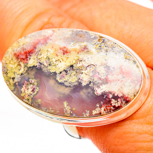 Plume Agate Rings handcrafted by Ana Silver Co - RING110930