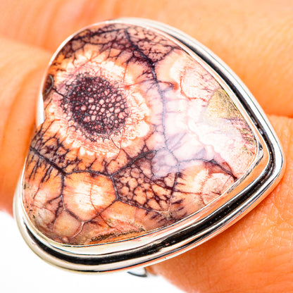 Mushroom Rhyolite Rings handcrafted by Ana Silver Co - RING110937