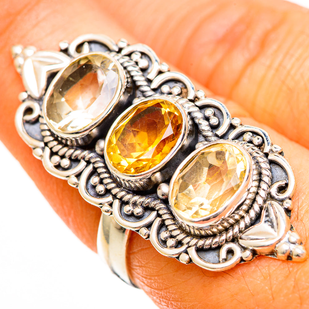 Citrine Rings handcrafted by Ana Silver Co - RING110940