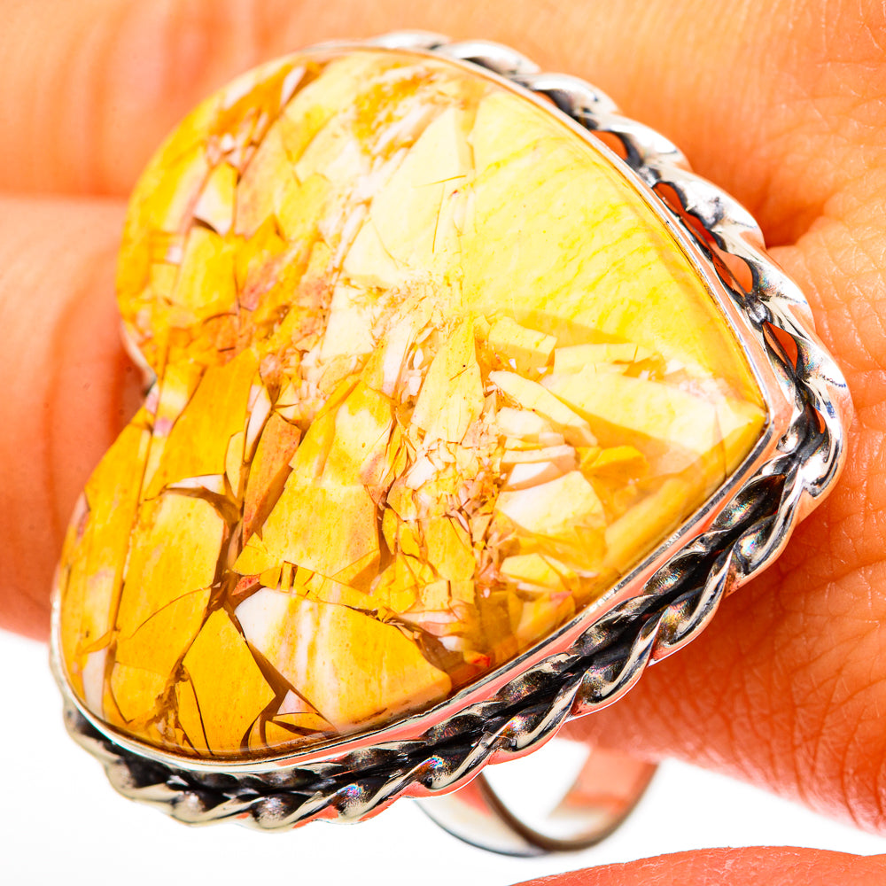 Brecciated Mookaite Rings handcrafted by Ana Silver Co - RING110941