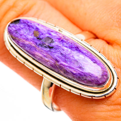 Charoite Rings handcrafted by Ana Silver Co - RING110943