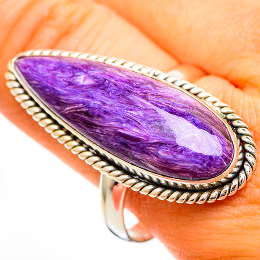Charoite Rings handcrafted by Ana Silver Co - RING110944