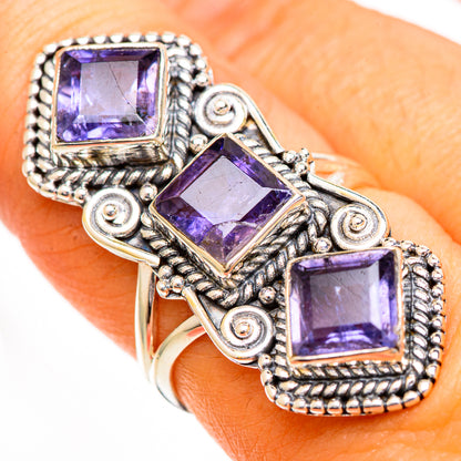 Violet Spinel Rings handcrafted by Ana Silver Co - RING110946