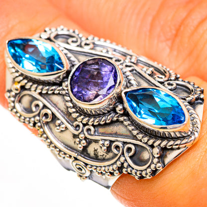 Violet Spinel Rings handcrafted by Ana Silver Co - RING110961