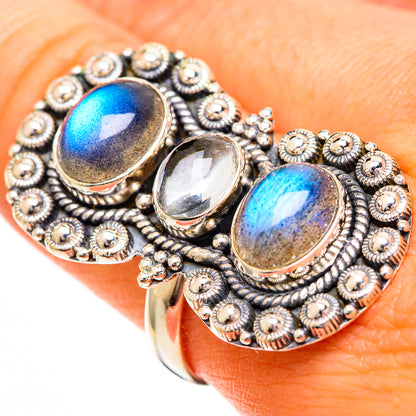 Labradorite Rings handcrafted by Ana Silver Co - RING110962