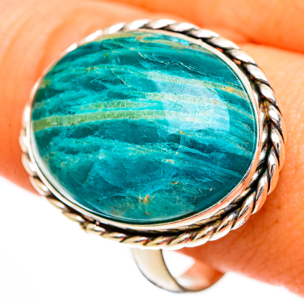 Amazonite Rings handcrafted by Ana Silver Co - RING110973