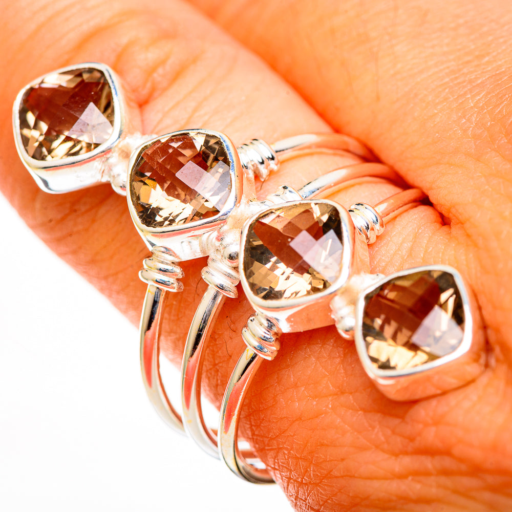 Smoky Quartz Rings handcrafted by Ana Silver Co - RING110982