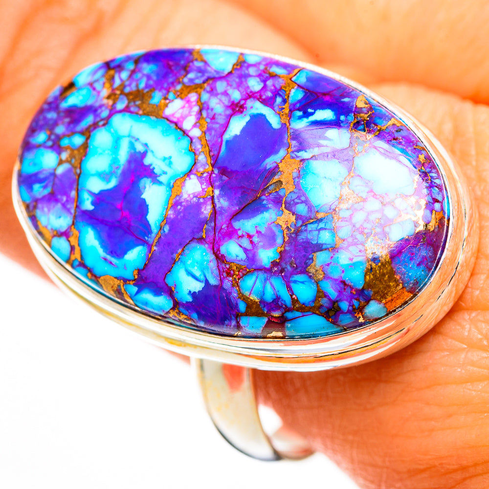 Spiny Oyster Turquoise Rings handcrafted by Ana Silver Co - RING110990