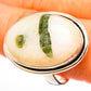 Green Tourmaline In Quartz Rings handcrafted by Ana Silver Co - RING111003