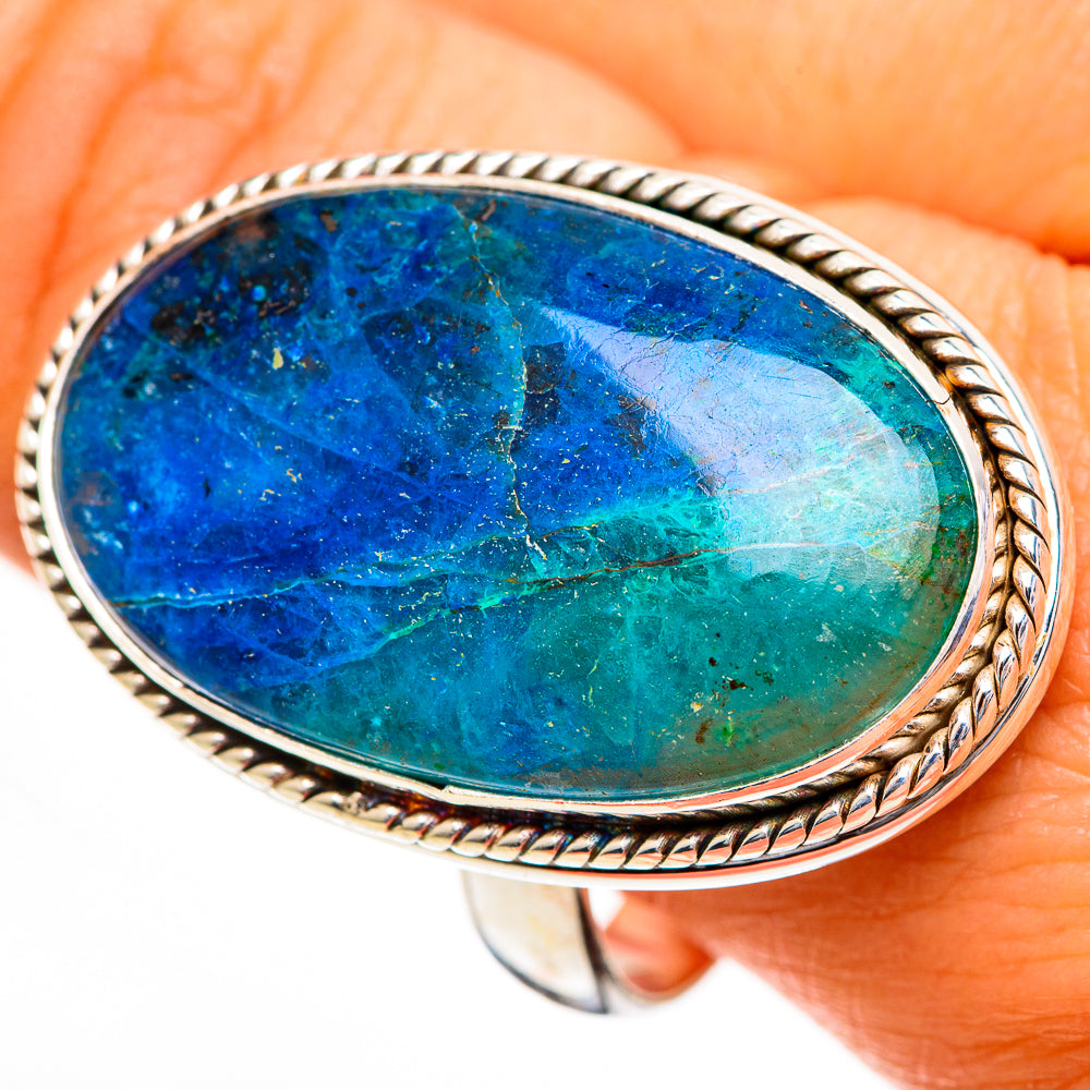 Chrysocolla Rings handcrafted by Ana Silver Co - RING111011