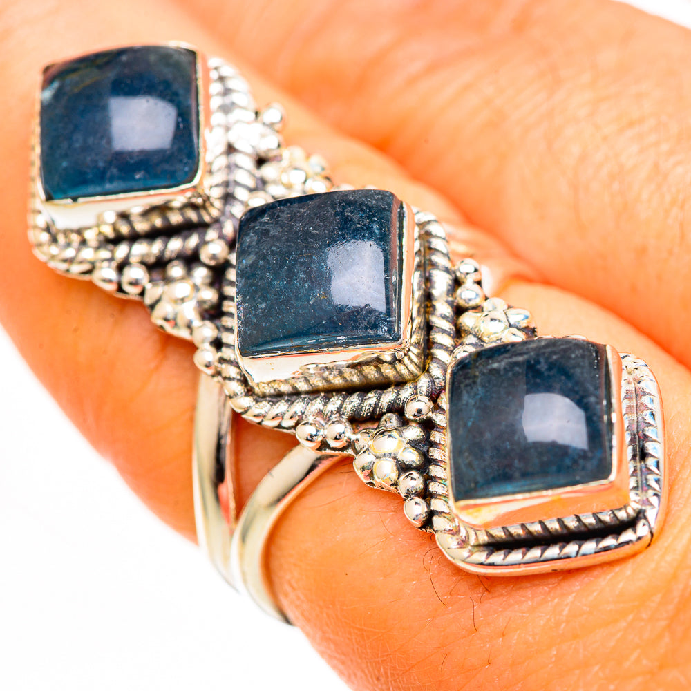 Green Fluorite Rings handcrafted by Ana Silver Co - RING111015