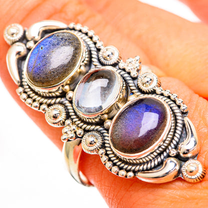 Labradorite Rings handcrafted by Ana Silver Co - RING111016