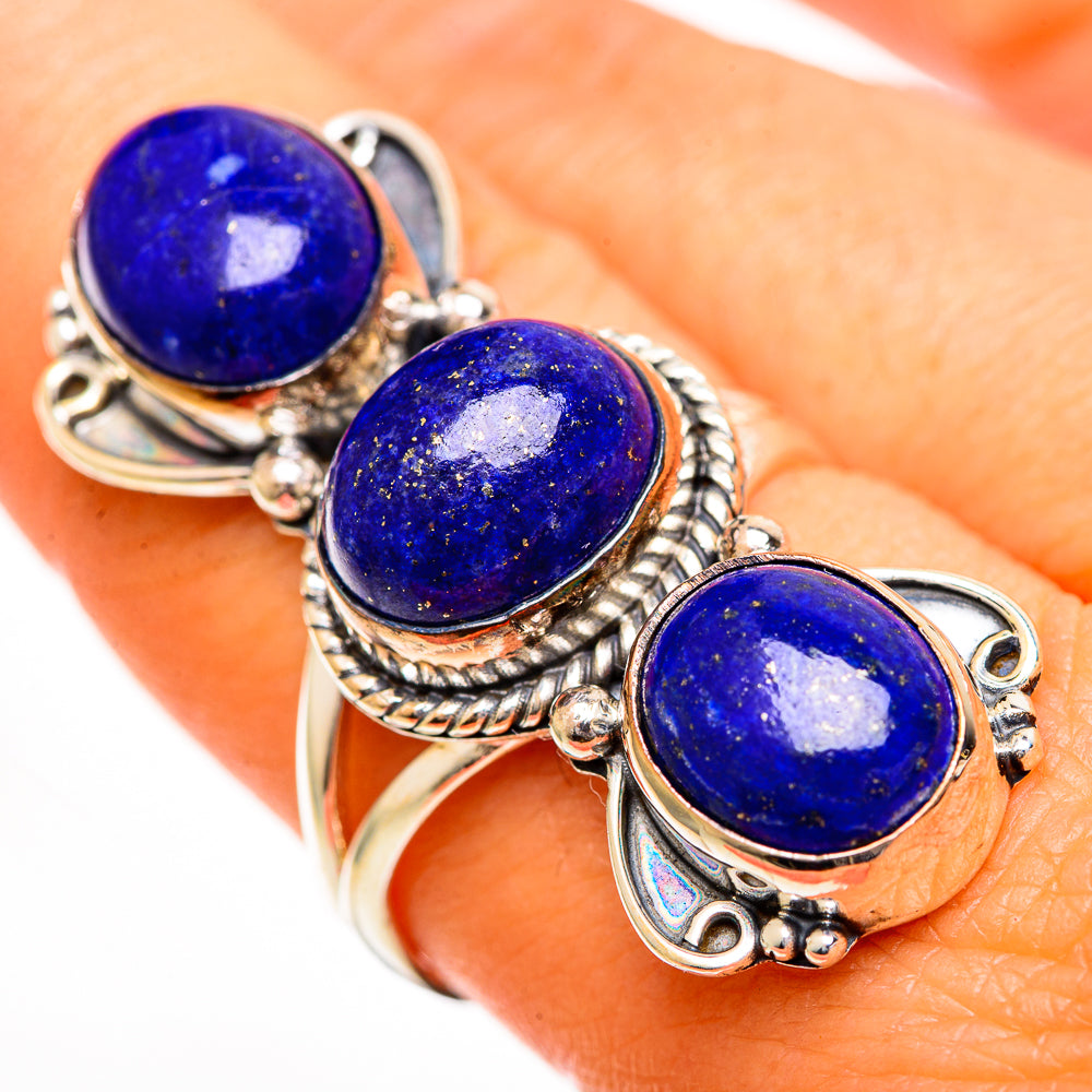 Lapis Lazuli Rings handcrafted by Ana Silver Co - RING111018