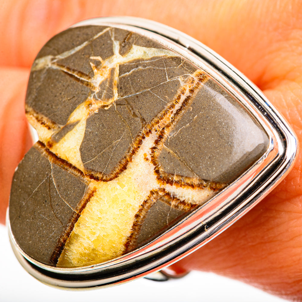Septarian Nodule Rings handcrafted by Ana Silver Co - RING111025