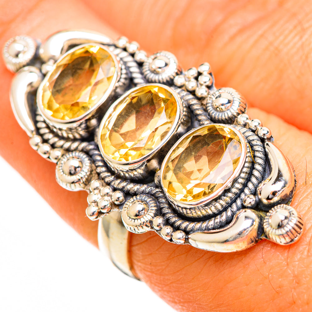Citrine Rings handcrafted by Ana Silver Co - RING111033