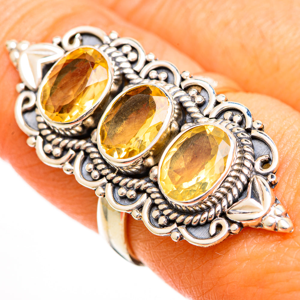 Citrine Rings handcrafted by Ana Silver Co - RING111034