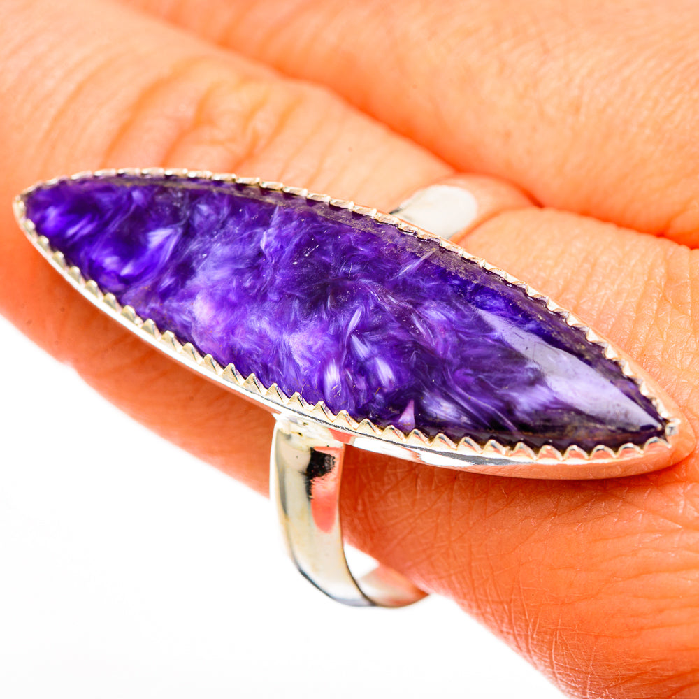 Charoite Rings handcrafted by Ana Silver Co - RING111038