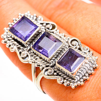 Violet Spinel Rings handcrafted by Ana Silver Co - RING111043