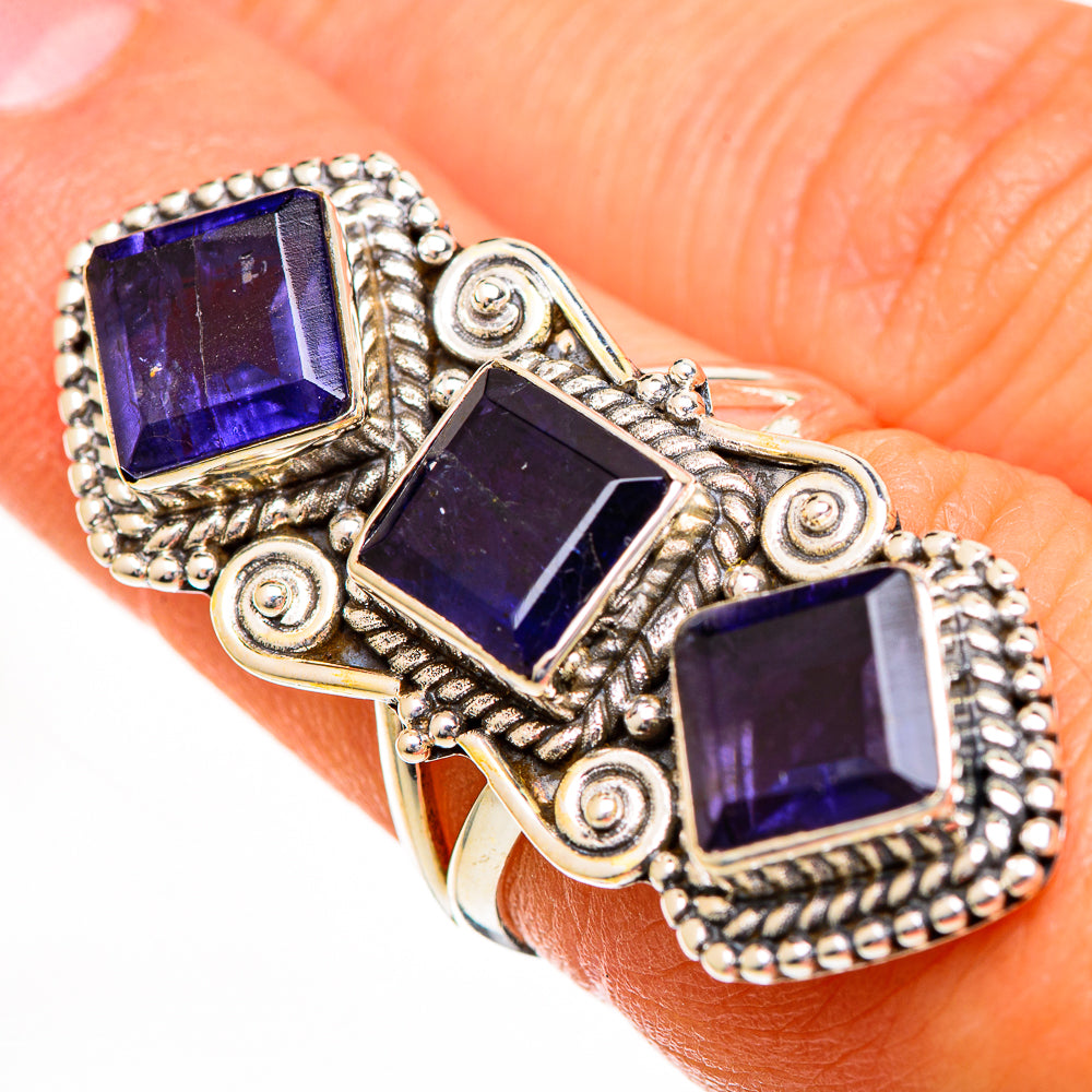 Violet Spinel Rings handcrafted by Ana Silver Co - RING111044