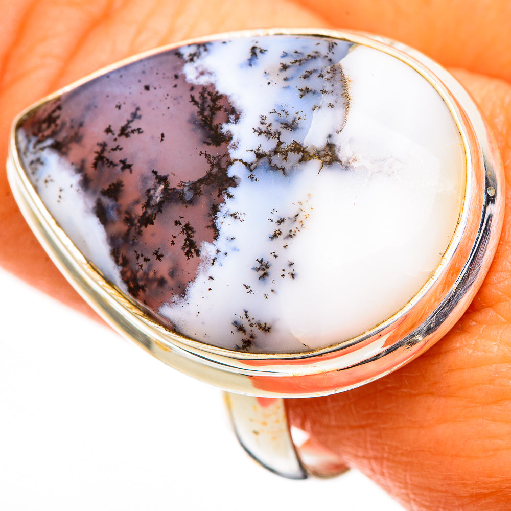Dendritic Opal Rings handcrafted by Ana Silver Co - RING111048