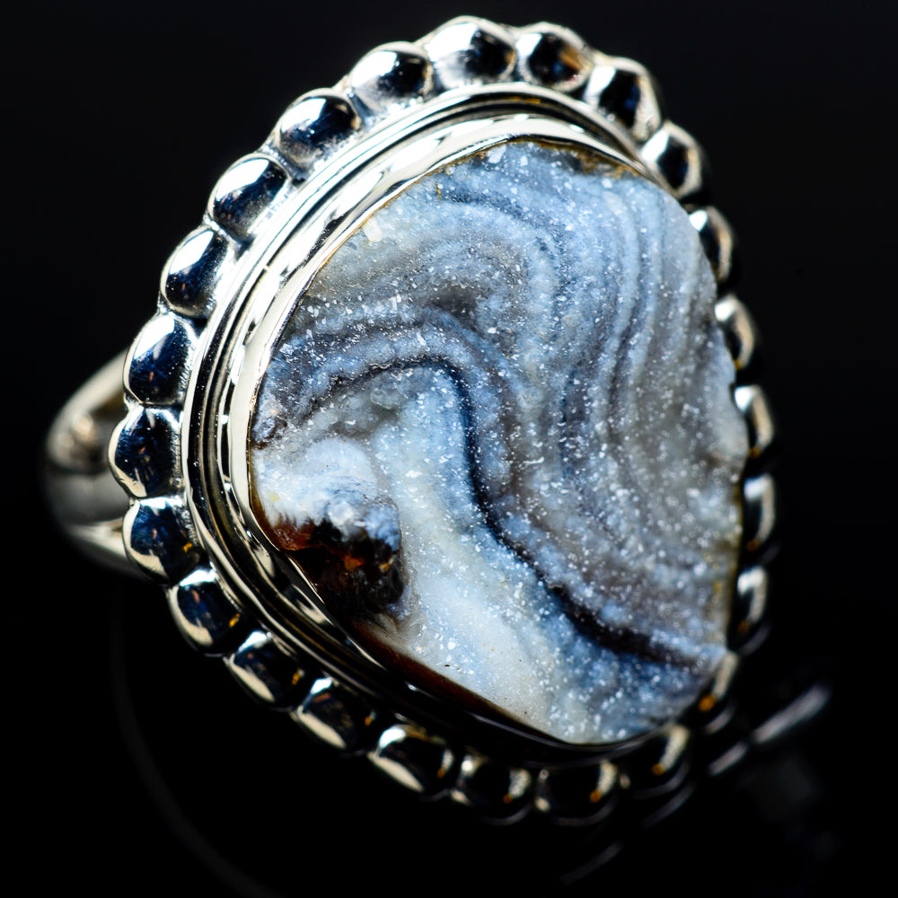 Desert Druzy Rings handcrafted by Ana Silver Co - RING11105