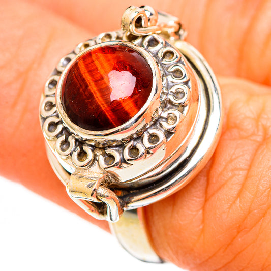 Red Tiger Eye Rings handcrafted by Ana Silver Co - RING111061