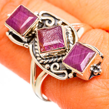 Ruby Rings handcrafted by Ana Silver Co - RING111063