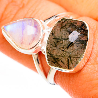 Tourmalinated Quartz Rings handcrafted by Ana Silver Co - RING111070